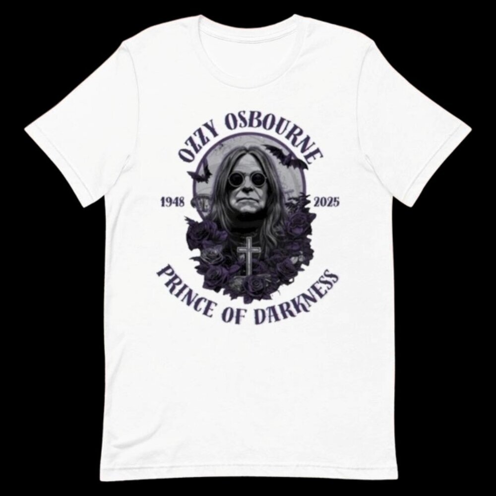 Ozzy Osbourne Prince Of Darkness T-Shirt Rock Legend Graphic Tee | Gothic Metal